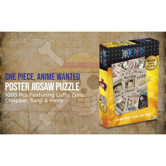 NWOT - ABYstyle One Piece Anime Wanted Poster Jigsaw Puzzle 1000 Pcs - Picture 14 of 16